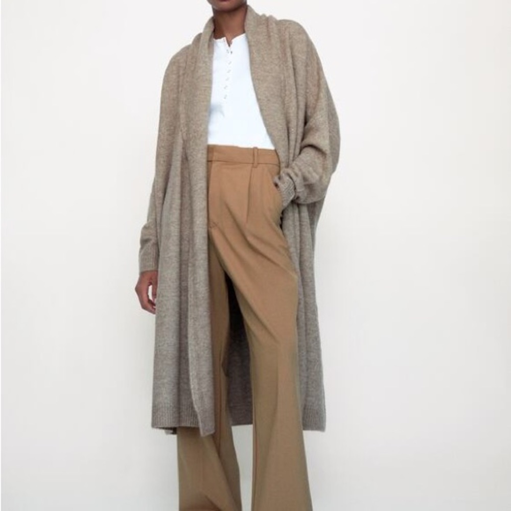 Zara Oversized Sweater Coat Size M